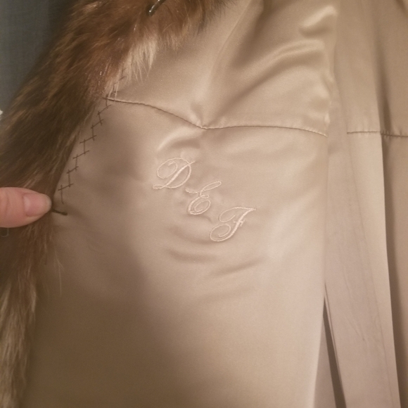 COPY - Racoon full length fur coat Size 10-12 - Picture 7 of 12